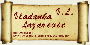 Vladanka Lazarević vizit kartica